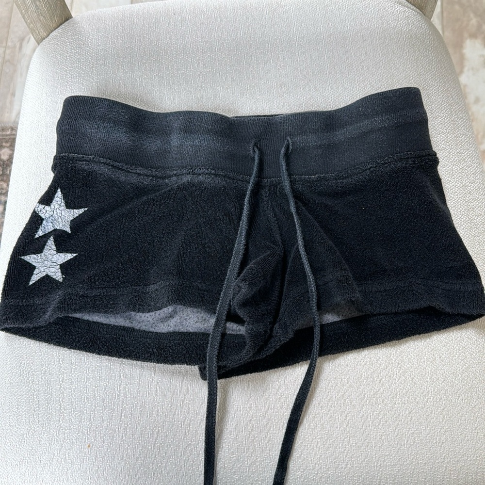Black Hardtail Terry shorts kid large size 14